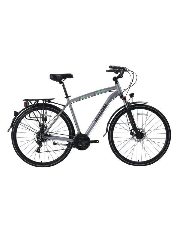 BİSAN COMFORTLİNE ERKEK ŞEHİR BİSİKLETİ 48CM V 26 JANT 21 VİTES METALİK GRİ YEŞİL - Image 1
