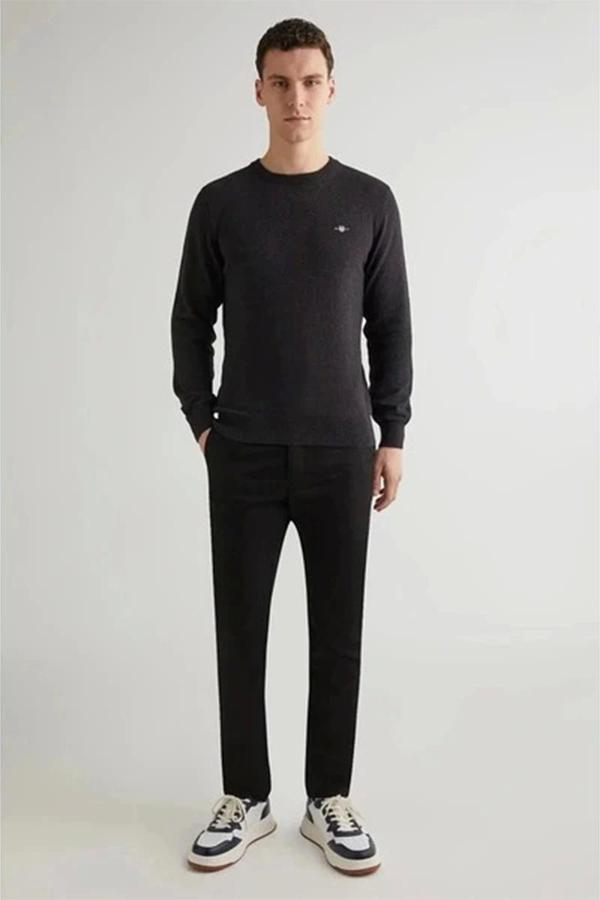 Gant COTTON GANT PANTS Erkek Siyah Pantolon 1224327T.5 - Image 1