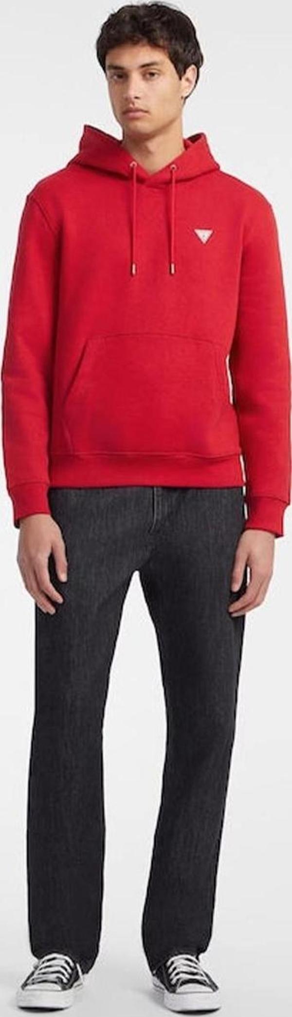 Guess Jeans GJ HOOD SLIM MINI TR Erkek Bordo Sweatshirt M4YQ22K9V31-G5M3 - Image 1