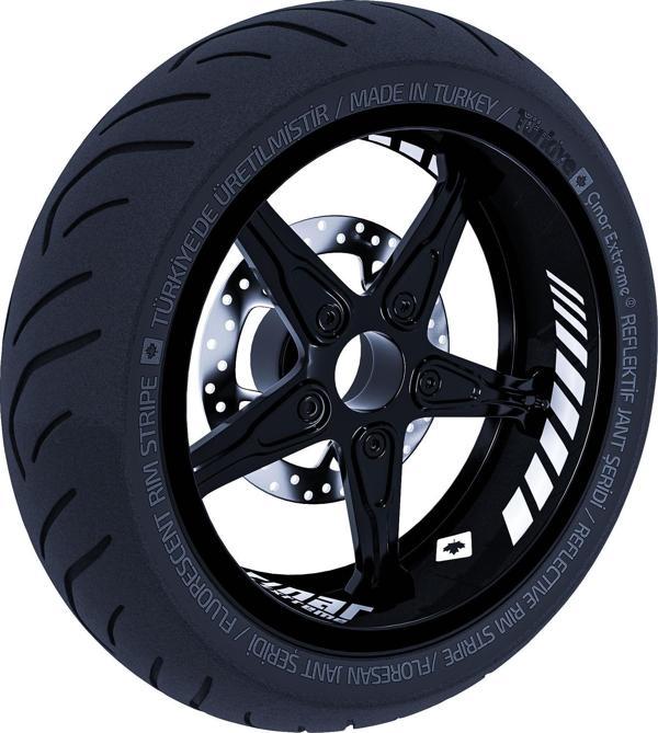 Gp Racing Süt Beyaz İç Jant Şeridi Sticker Çınar Extreme  - Image 1