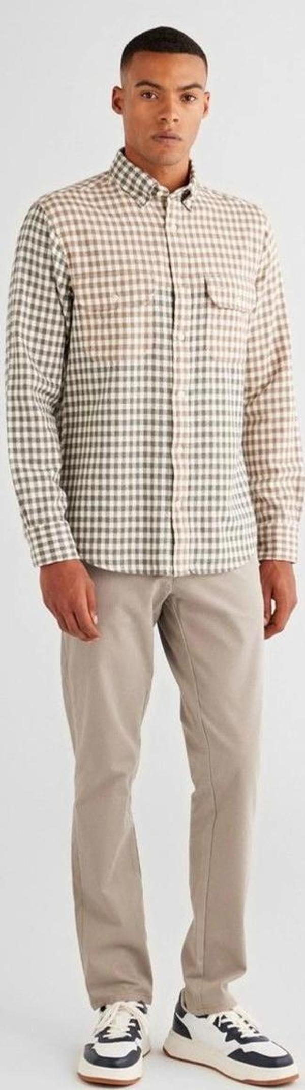 Gant SLIM CHINOS Erkek Gri Pantolon 1505220.24 - Image 1