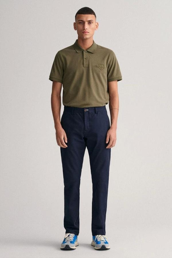 Gant Erkek Lacivert Slim Fit Pantolon - Image 1