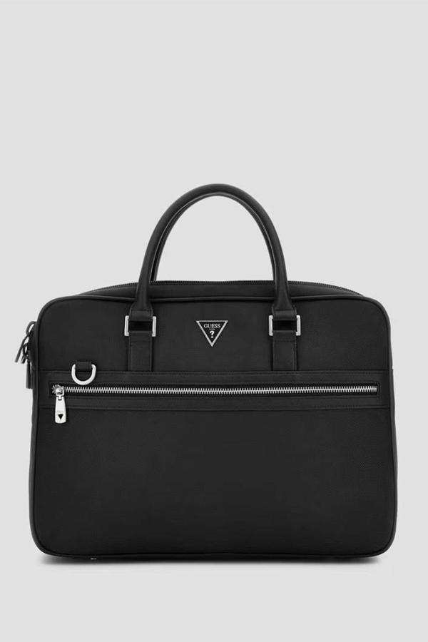 Guess LUGANO BRIEFCASE Erkek Siyah Laptop Çantası HMLUHNP4447-BLA - Image 1