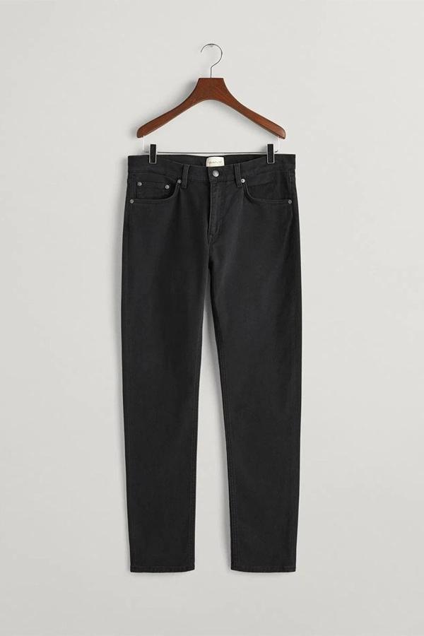 Gant SLIM SOFT TWILL JEANS Erkek Siyah Pantolon 1000286.5 - Image 1