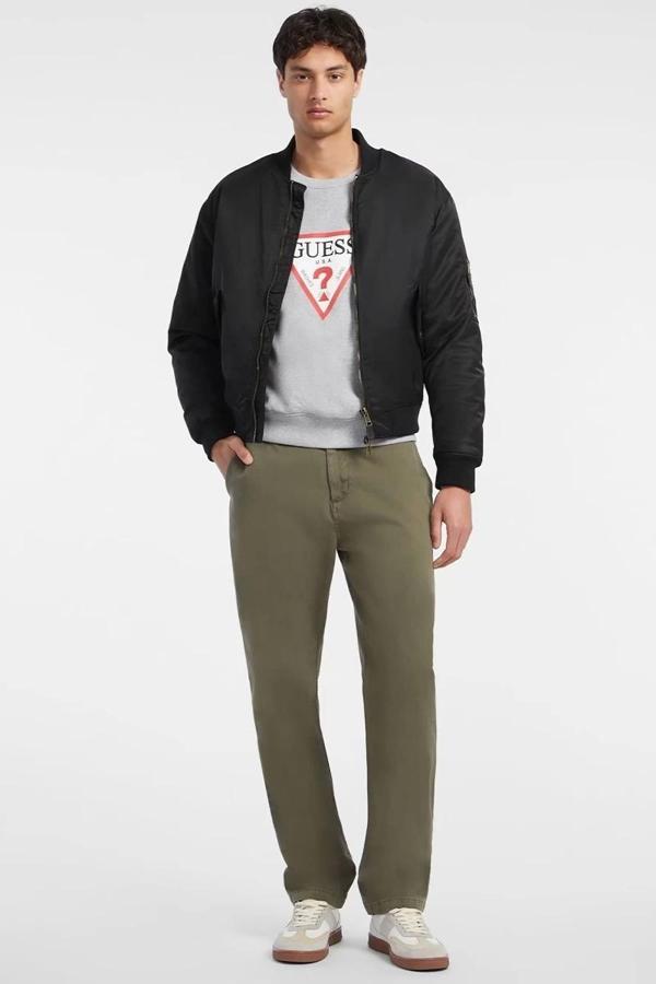 Guess Jeans GJ BOMBER JKT Erkek Siyah Ceket M4YL01WG932-JBLK - Image 1