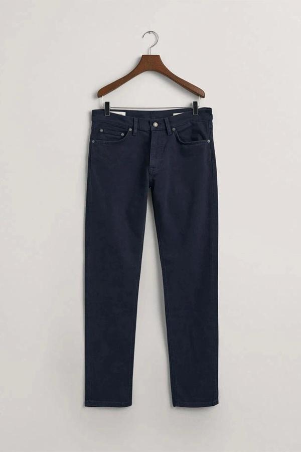 Gant Erkek Lacivert Slim Fit Pantolon - Image 1