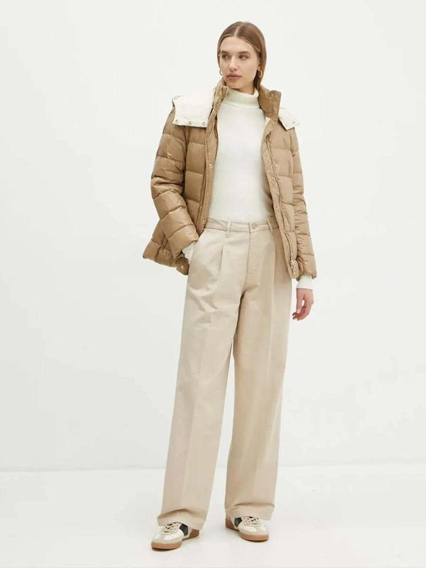 Guess Jeans GJ WIDE LEG TROUSER Kadın Krem Pantolon W4BB44WGCV2-G053 - Image 1