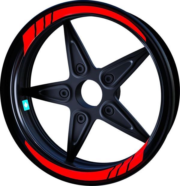 Moto GP Bayrak Kırmızı İç Jant Şeridi Sticker Çınar Extreme  - Image 1