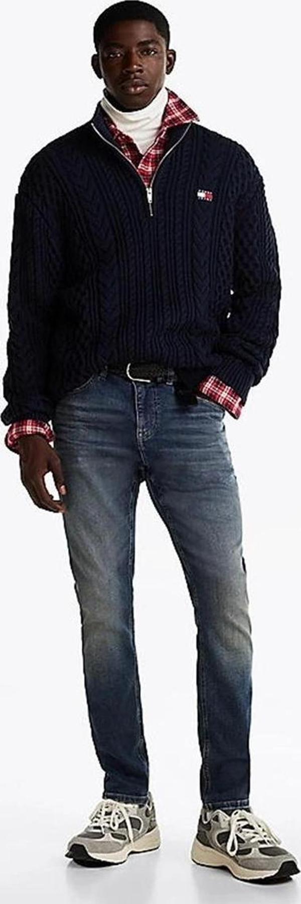 Tommy Jeans AUSTIN SLIM TPRD AI6259 Erkek DENİM Jeans DM0DM205531BK - Image 1