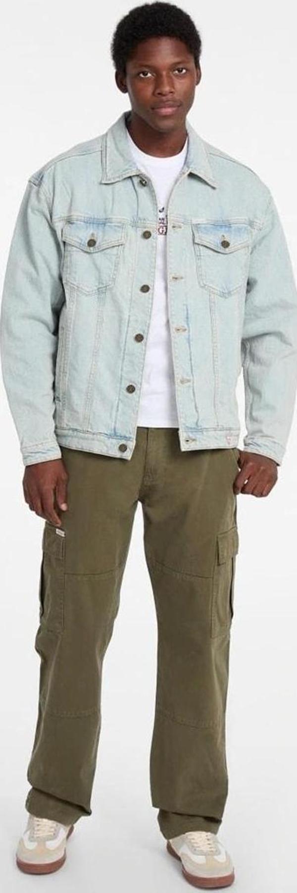Guess Jeans GJ MENS OVERSIZE TRU Erkek Mavi Ceket M4BN38D5DO1-GAL1 - Image 1