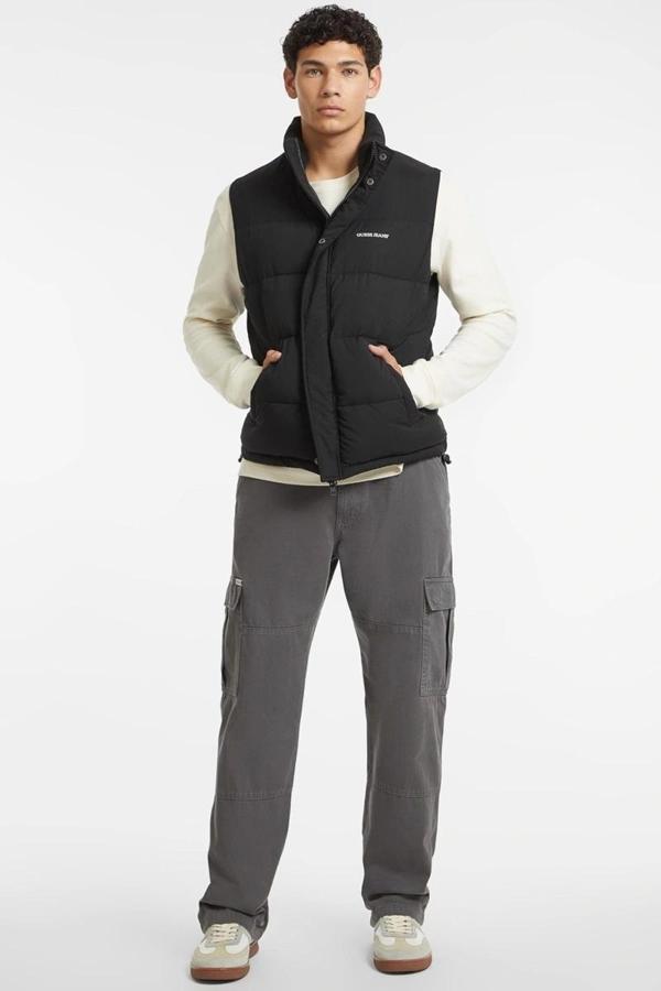 Guess Jeans GJ REG LENGHT VEST Erkek Siyah Yelek M4BN47WGII2-JBLK - Image 1