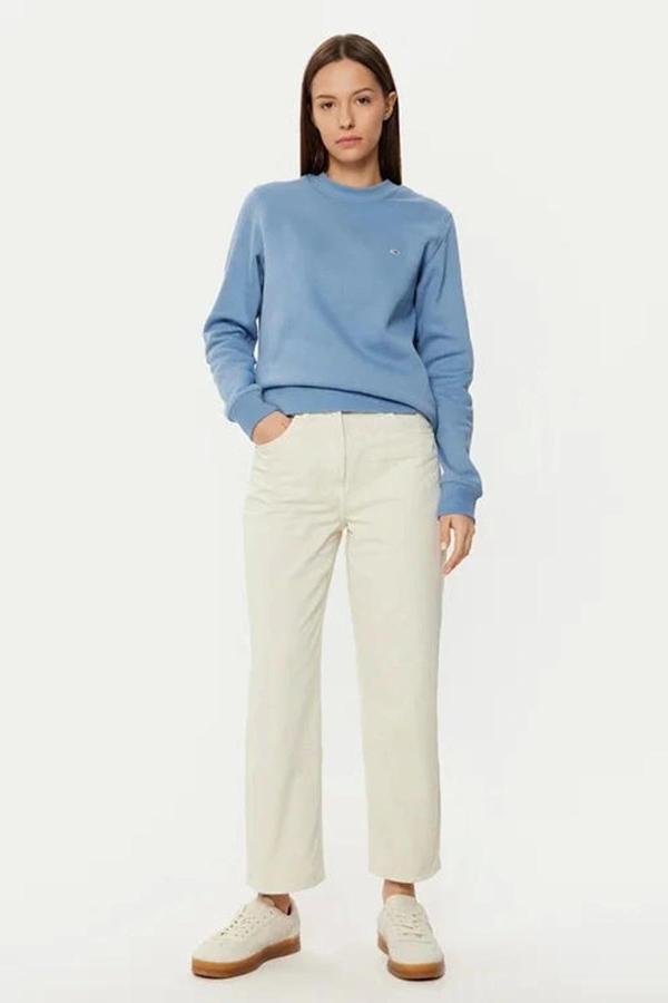 Tommy Jeans TJW LAYLA HR SLIM STR Kadın beyaz Pantolon DW0DW19392YBH - Image 1