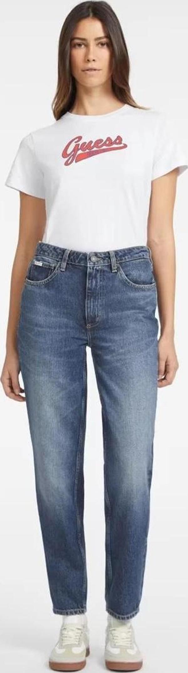 Guess Jeans GJ G06 MOM Kadın Mavi Jeans W4YA0DD5FC1-GJEW - Image 1