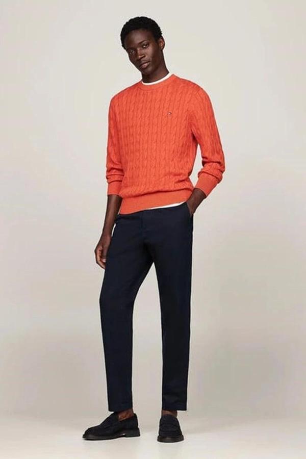 Tommy Hilfiger HARLEM CHINO SATIN Erkek denim Pantolon MW0MW36708DW5 - Image 1