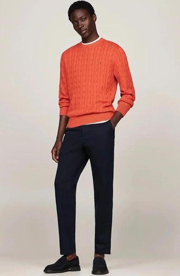 Tommy Hilfiger HARLEM CHINO SATIN Erkek denim Pantolon MW0MW36708DW5 - Image 1