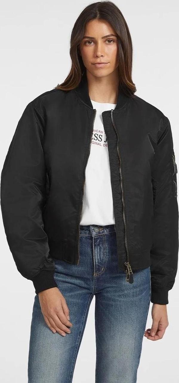 Guess Jeans GJ BOMBER JKT Kadın Siyah Ceket W4YL01WG932-JBLK - Image 1