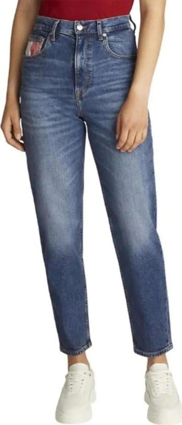 Tommy Jeans MOM JEAN UH TPR RWB AI5157 Kadın denim Jeans DW0DW202241BK - Image 1