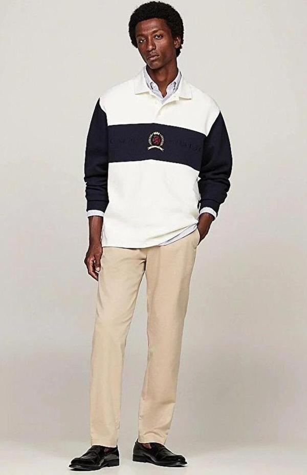 Tommy Hilfiger HARLEM CHINO SATIN Erkek denim Pantolon MW0MW36708AEG - Image 1