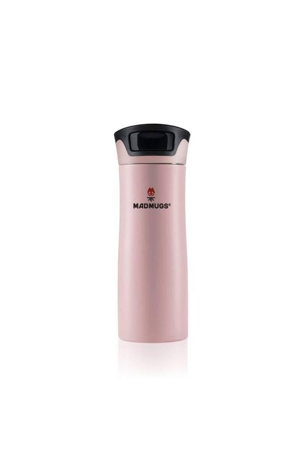 Travel Mug Termos Bardak 0.47 lt Paslanmaz Çelik Termos Toz Pembe - Image 1