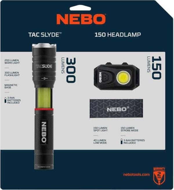 True Nebo Tacslyde 300 Lümen Fener + 150 Lümen Kafa Lambası - Image 1