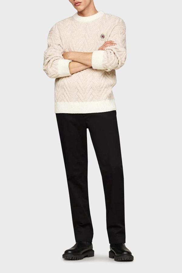 Tommy Hilfiger DENTON CHINO SATIN Erkek siyah Pantolon MW0MW37873BDS - Image 1