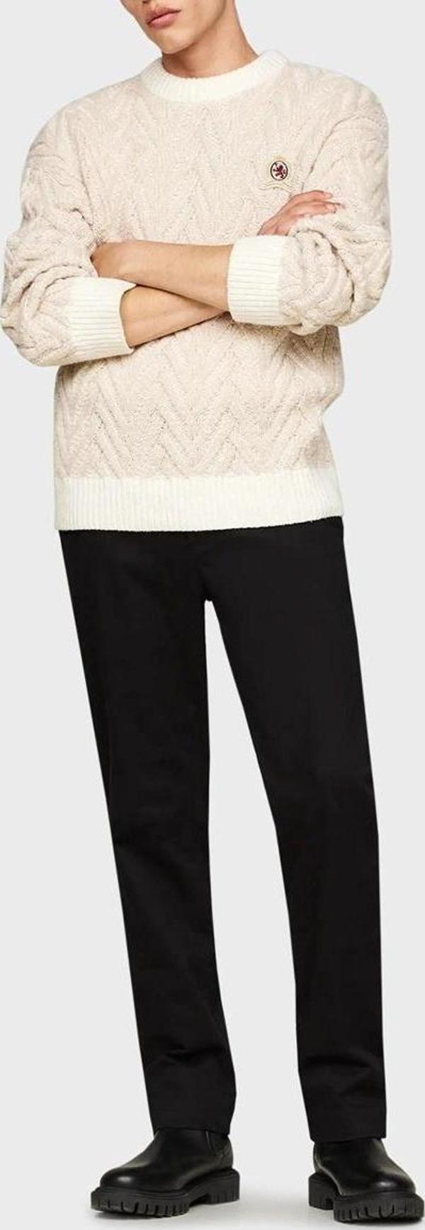 Tommy Hilfiger DENTON CHINO SATIN Erkek siyah Pantolon MW0MW37873BDS - Image 1