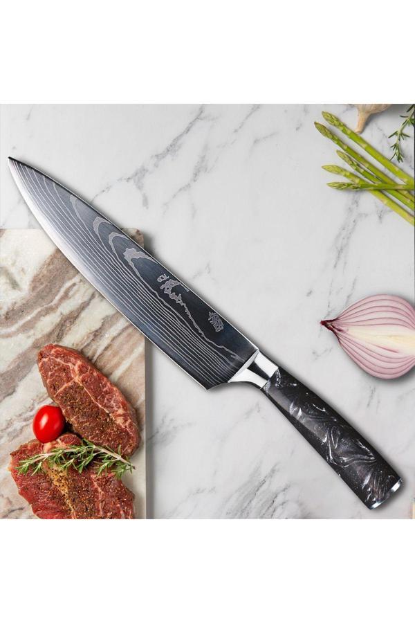 Bıçak Reyonu Aclya Şef Bıçağı (Siyah Reçine Saplı) Acshop 1058548 - Image 1