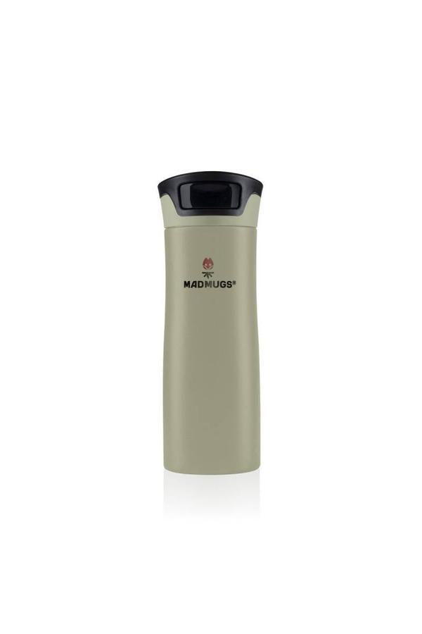 Travel Mug Termos Bardak 0.47 lt Paslanmaz Çelik Termos Haki - Image 1