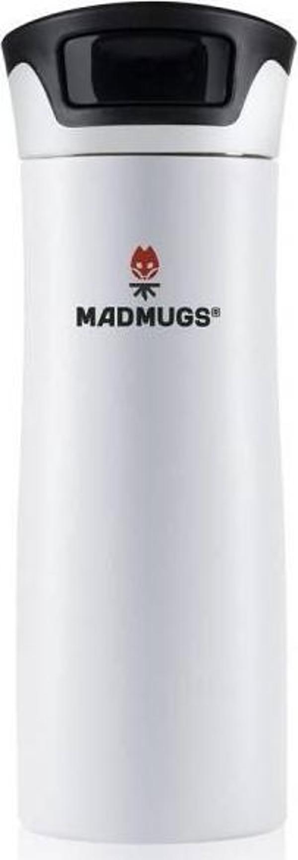 Travel Mug Termos Bardak 0.47 lt Paslanmaz Çelik Termos Beyaz - Image 1
