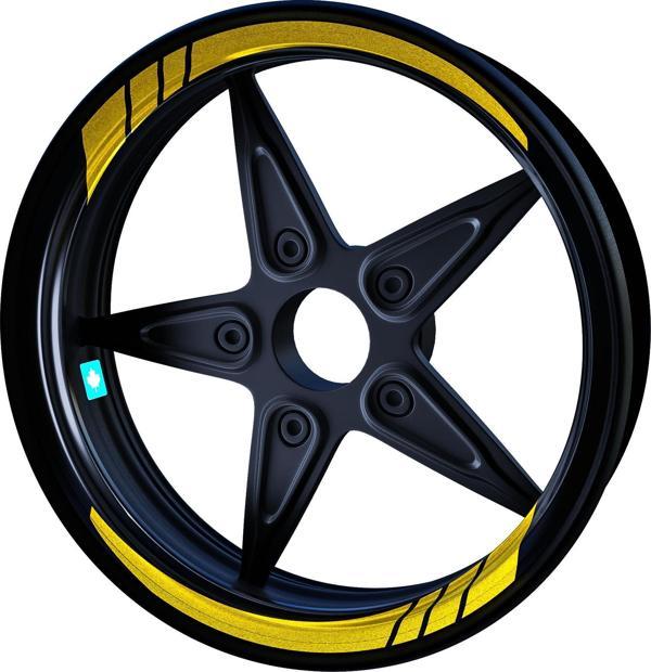 Moto GP Yaldızlı Gold İç Jant Şeridi Sticker Çınar Extreme  - Image 1