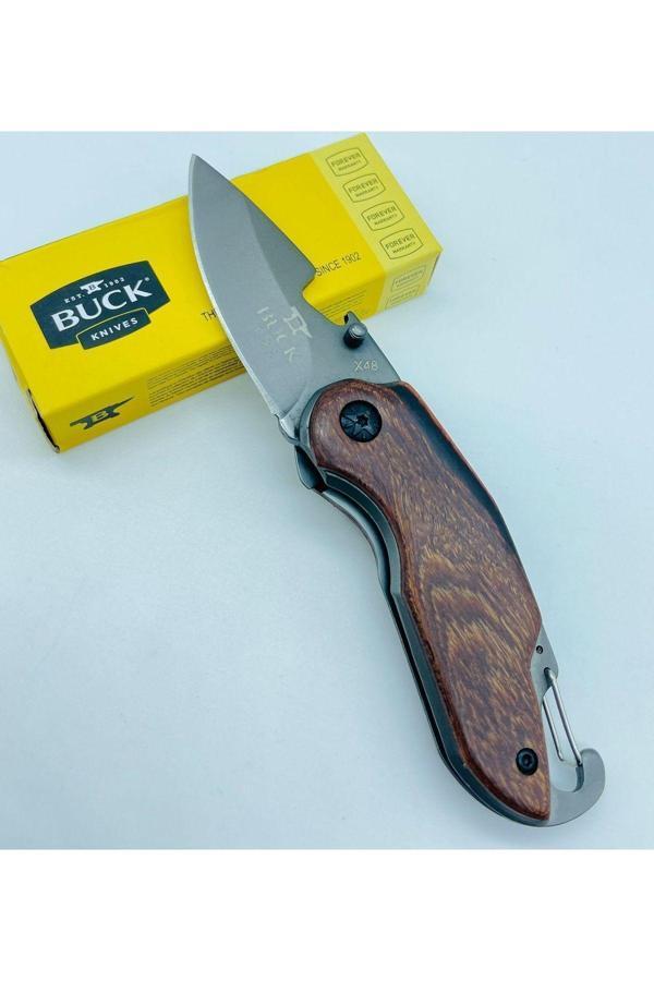 Buck Browning Ahşap Kasa Küçükboy Mini Çakı //15Cm-X48 - Image 1