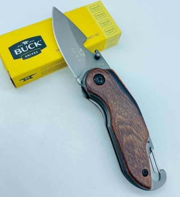 Buck Browning Ahşap Kasa Küçükboy Mini Çakı //15Cm-X48 - Image 1