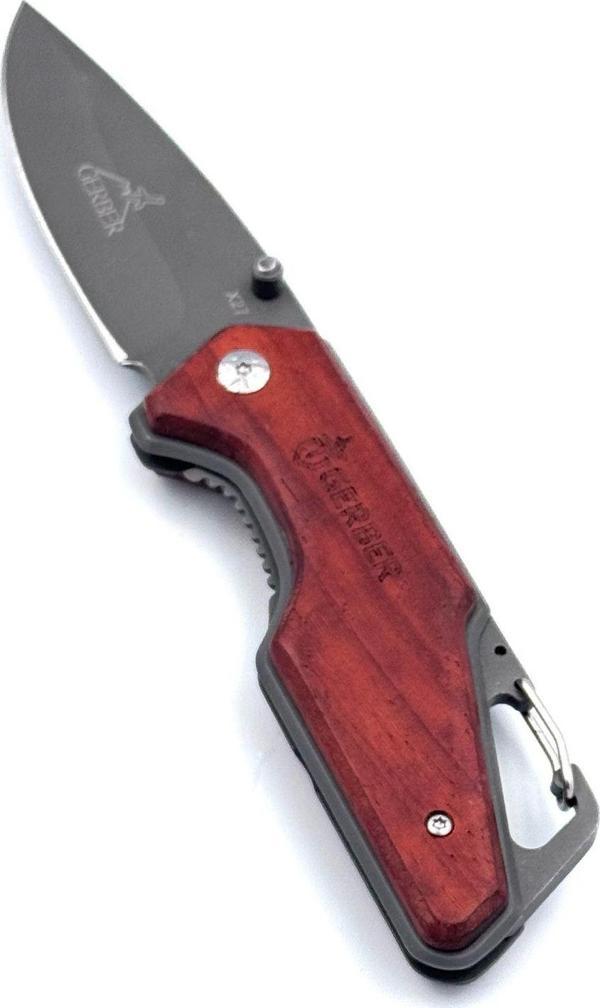 Gerber Kamp Çakı 19 Cm Titanyum Kasa Bel Askı Aparatlı Dolgun Kabzeli - Image 1