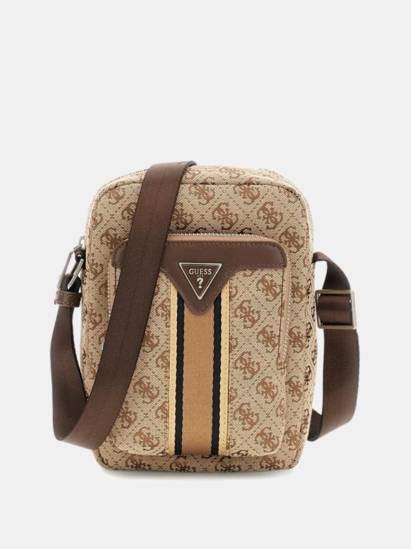 Guess MILANO XBODY W FRONT POCKET Erkek Bej/Kahverengi Omuz Çantası HMMISTP5163-BBO - Image 1