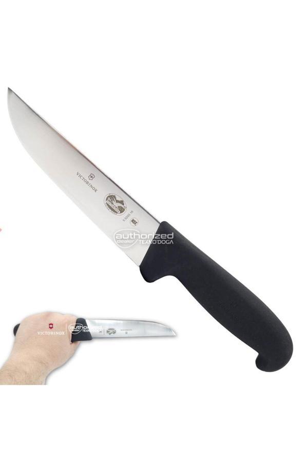 Victorinox Fibrox 16Cm Kasap Kelle Bıçağı 5.5203.16 Siyah - Image 1