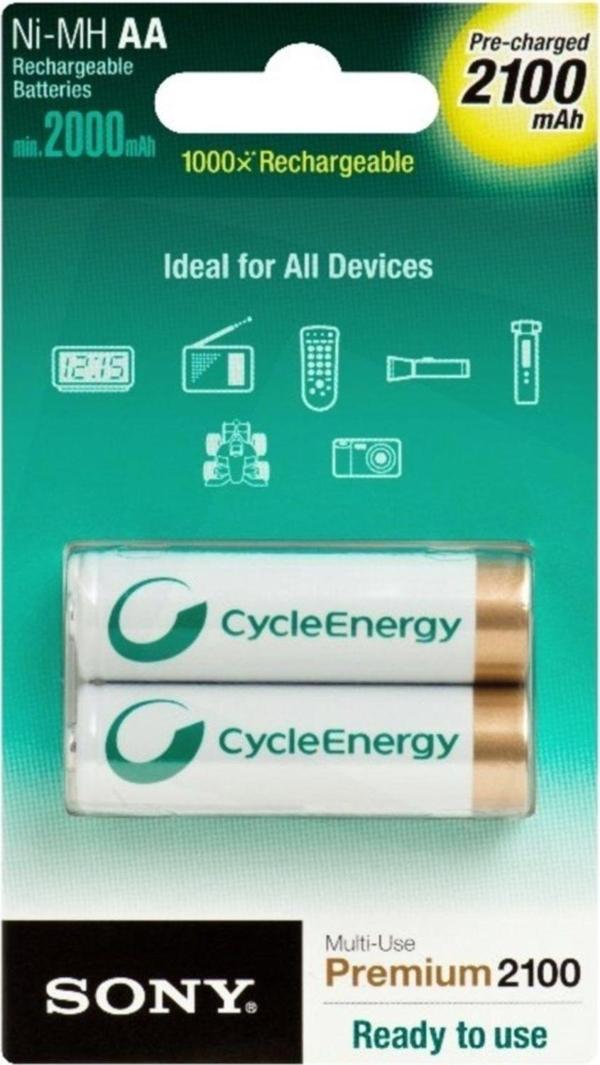 Sony 2100 Mah Aa Şarjlı Pil (2 Adet) - Image 1