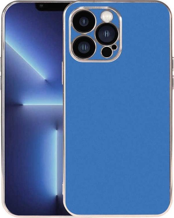 Coverzone Iphone 13 Pro Max Ile Uyumlu Kılıf Kamera Korumalı Parlak Renk Tasarımlı Emollient Kılıf Saks Mavisi - Image 1