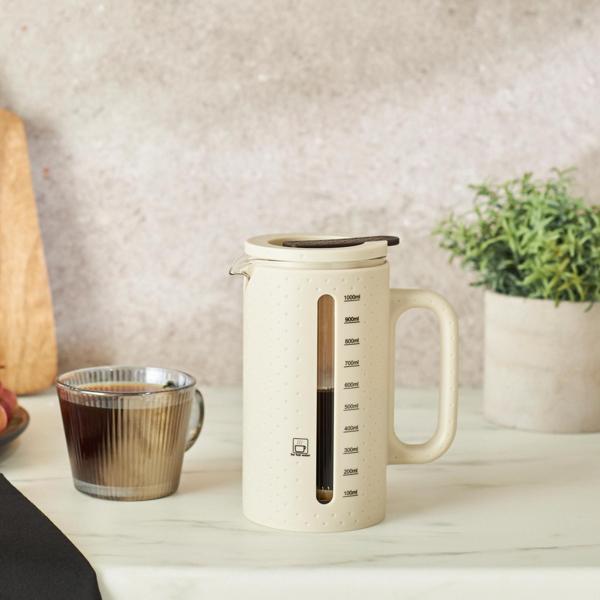 Karaca Vini French Press 1000 ml Krem - Image 1