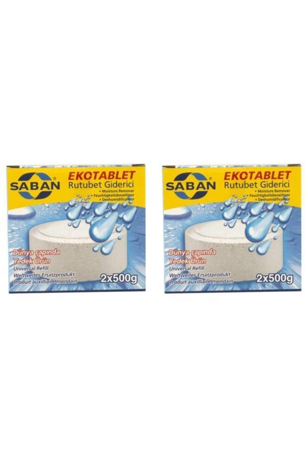 2 Adet 2x500 gr Nem Alıcı Rutubet Giderici Yedek Tablet Natural - Image 1