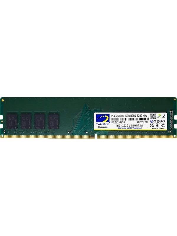 TwinMOS 16GB DDR4 3200MHz CL22 1.2V (MDD416GB3200D) Desktop Pc Ram - Image 1