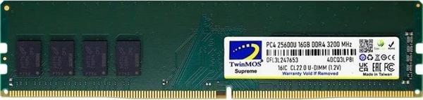 TwinMOS 16GB DDR4 3200MHz CL22 1.2V (MDD416GB3200D) Desktop Pc Ram - Image 1