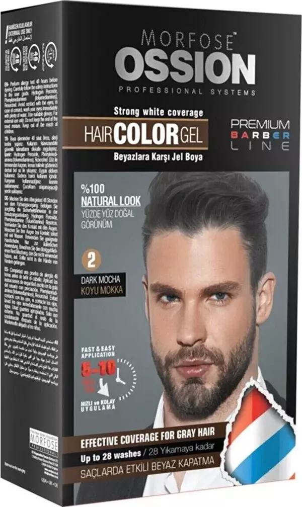 OSSION MEN JEL SAÇ BOYASI NO:2 KOYU MOKKA 40ml - Image 1