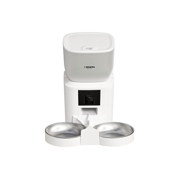 Xenon Smart Akıllı Kedi Köpek Çift Hazneli Otomatik Mama Kabı FHD Gece Görüş Kameralı Hareket Algılamalı Paslanmaz Çelik Besleme Kasesi - Image 1