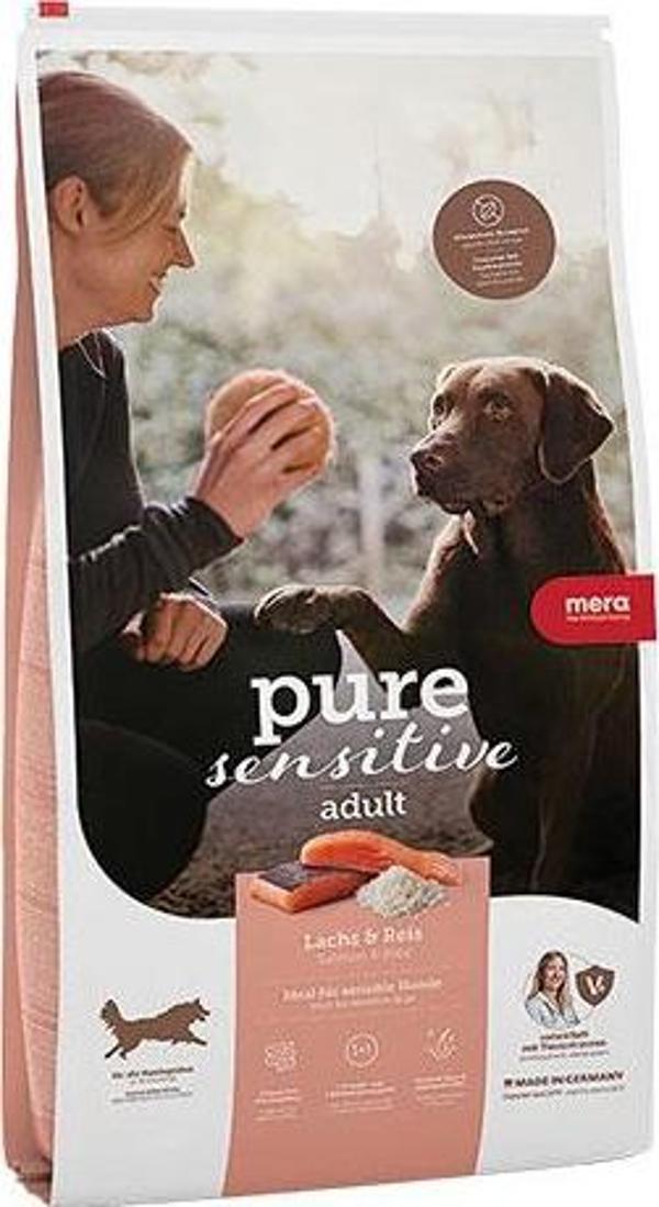 Mera Pure Sensitive Medium Maxi Somonlu ve Pirinçli Yetişkin Köpek Maması 12,5 Kg - Image 1