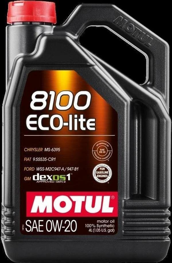 Motul 8100 Eco-Lite 0W-20 Motor Yağı 4 L - Image 1