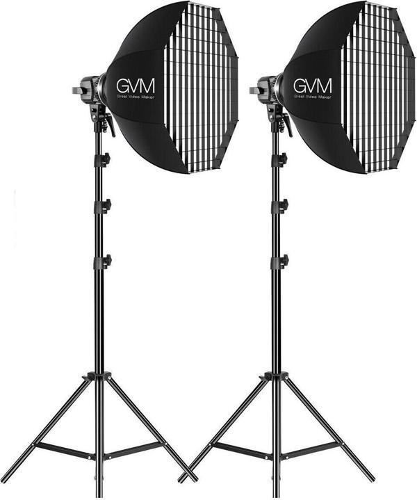 Gvm P80S-2D 80W Softbox'Lı Spot Led Işık 2'Li Set - Image 1