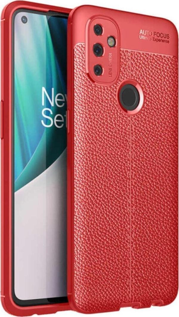 Coverzone One Plus Nord N100  Uyumlu Niss Silikon Deri Görünümlü  Kılıf - Image 1
