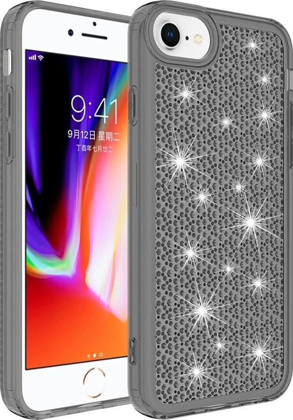 Coverzone Iphone 13 Ile Uyumlu Kılıf Airbagli Kamera Korumalı Parlak Tasarımlı Z-snow Emollient Kapak Siyah - Image 1