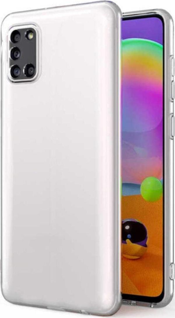 Coverzone Samsung Galaxy A31 Uyumlu  Kılıf Kamera Korumalı Süper Silikon Kapak Şeffaf - Image 1