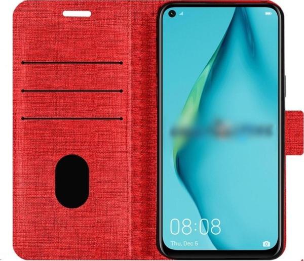 Coverzone Samsung Galaxy A34 Ile Uyumlu Kılıf Stand Olan Kartvizitli Ve Para Gözlü Kumaş Desen Cüzdan Kılıf - Image 1